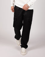 Flap Pocket Cargo Joggers Black