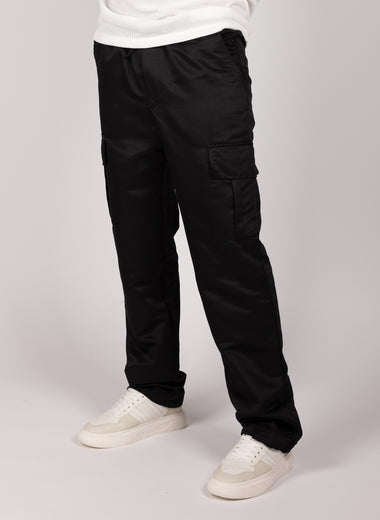 Flap Pocket Cargo Joggers Black