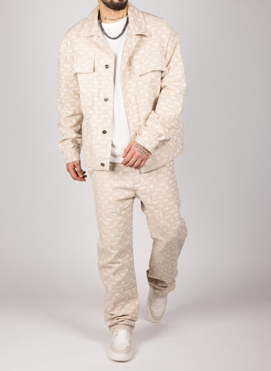 Check Pattern Jacket & Trousers Set