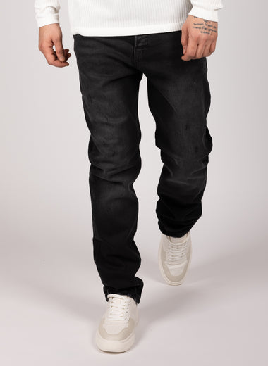 Black Regular Fit Jeans