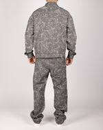 Distressed Urban Camo Jacket & Trouser Set