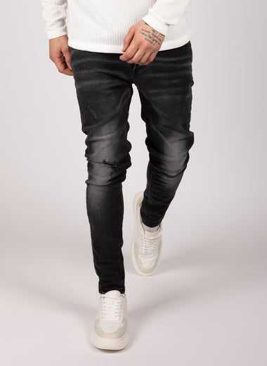 Black Distressed Jeans