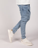 Light Blue Plain Denim Jeans