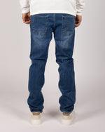 Blue Minimalist Regular Fit Denim Jeans