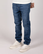 Blue Minimalist Regular Fit Denim Jeans