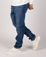 Blue Minimalist Regular Fit Denim Jeans