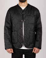 Quilted Lightweight Snap-Button Jacket