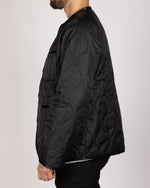 Quilted Lightweight Snap-Button Jacket