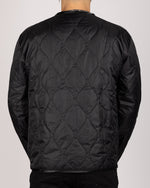 Quilted Lightweight Snap-Button Jacket