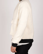 Utility Pocket Bomber Jacket White