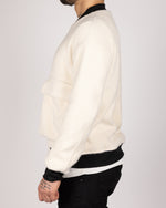 Utility Pocket Bomber Jacket White