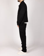 Utility Cargo Jacket & Trousers Set Black