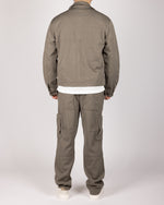 Utility Cargo Jacket & Trousers Set Khaki Green