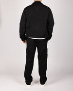 Utility Cargo Jacket & Trousers Set Black