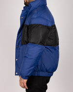 Colour Block Puffer Jacket Blue