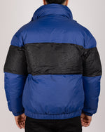 Colour Block Puffer Jacket Blue