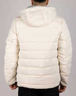 Padded Hooded Puffer Jacket Beige