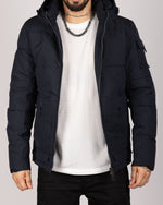 Hooded Puffer Jacket Navy