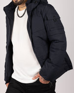 Hooded Puffer Jacket Navy