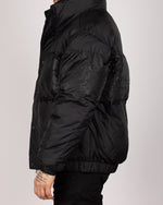 Colour Block Puffer Jacket Black