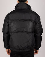 Colour Block Puffer Jacket Black