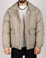 Heavyweight Puffer Jacket Beige