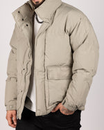 Heavyweight Puffer Jacket Beige