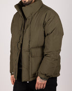 Heavyweight Puffer Jacket Khaki Green