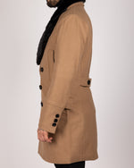 Double Breasted Overcoat with Removeable Fur Collar