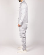 Utility Cargo Jacket and Joggers Set Grey