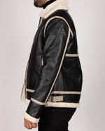 Aviator Bomber Jacket Black