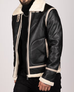 Aviator Bomber Jacket Black