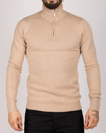 Half Zip Sweater Beige