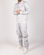 Utility Cargo Jacket and Joggers Set Grey