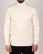 Knitted Roll Neck Sweater White