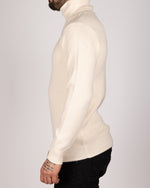 Knitted Roll Neck Sweater White