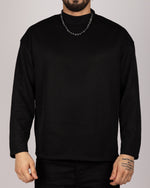 Oversized Casual Sweatshirt Black