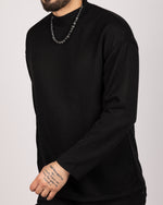 Oversized Casual Sweatshirt Black