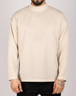 Oversized Casual Sweatshirt Beige