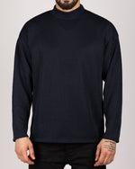 Oversized Casual Sweatshirt Navy