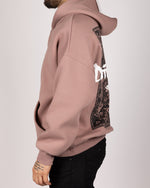 Dimension Print Hoodie Pink