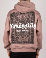 Dimension Print Hoodie Pink