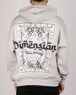 Dimension Print Hoodie Grey