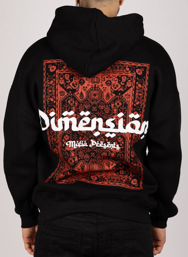 Dimension Print Hoodie Black