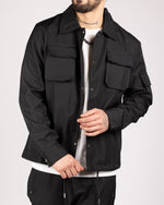 Utility Cargo Jacket and Joggers Set Black