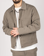 Utility Cargo Jacket & Trousers Set Khaki Green