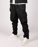 Utility Cargo Jacket and Joggers Set Black