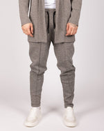 Herringbone Casual Trousers Grey