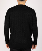 LOVE Cable Knit Sweater Black