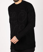 LOVE Cable Knit Sweater Black